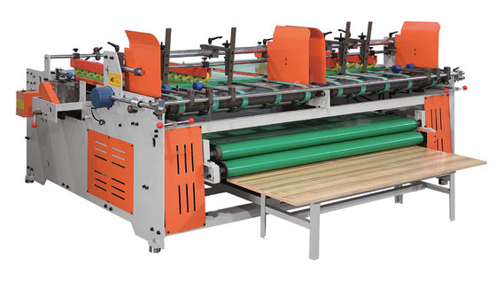 Semi Automatic Folder Gluer Machine /  irregular Carton Box Folding Machine 1000KG