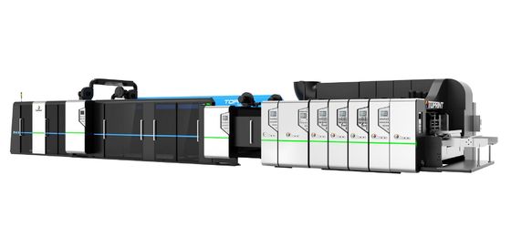 250Sheet/min TP-CR Flexo Printer Slotter Die Cutter Inline Folder Gluer 	60mm