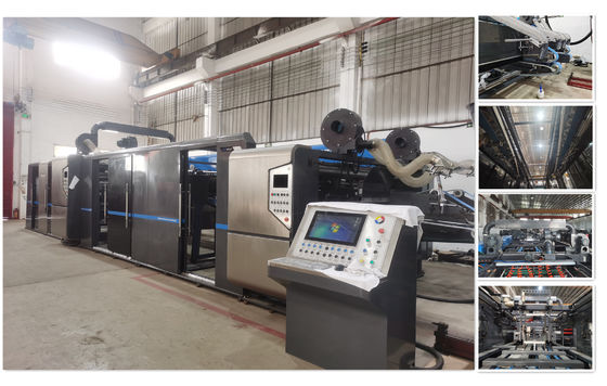 Durable Carton Manufacturing Machine PLC Control 8 Shaft Structure